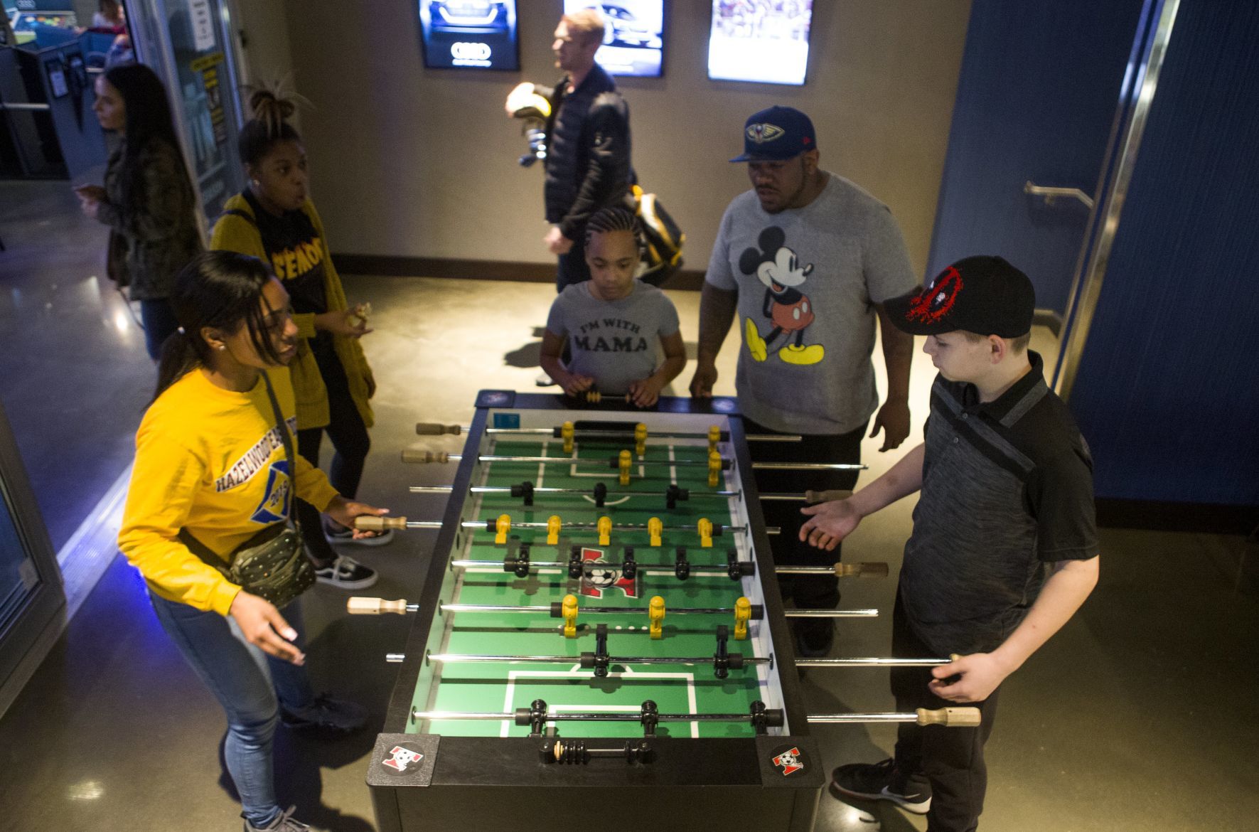Family and friends at Topgolf
